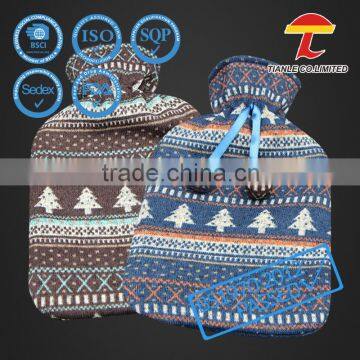 soft touch merry christmas coral fleece cover of hot water bottle wholesale