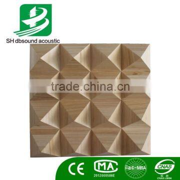 Wooden 3D Pyramid acoustic diffuser panel