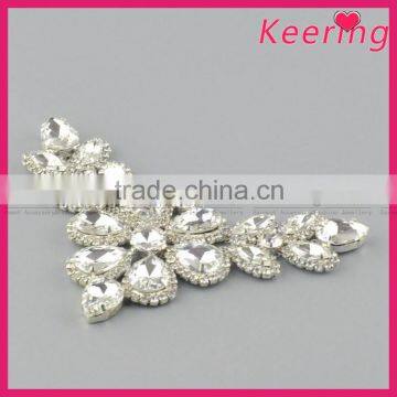 Wholesale New Glass Embellishment With Silver Chain on Back WRE-254 photo-3