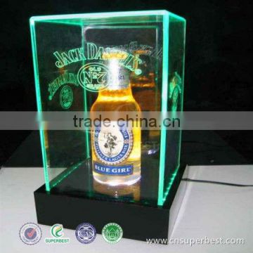 acrylic wine display box with led light