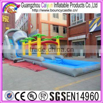 Outdoor Game Long Inflatable Water Slide For Sales