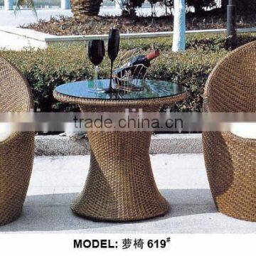 Rattan Roma Bistro Round Set for Outdoor Garden Furniture photo-6