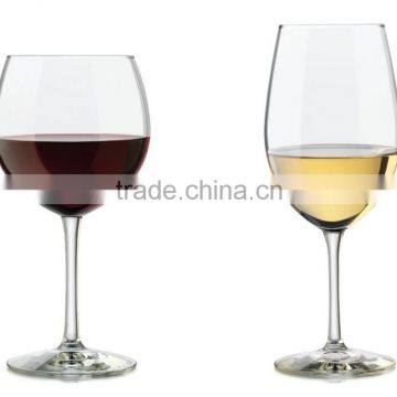 Customized leadfree crystal high quality popular model different size shape wine glass