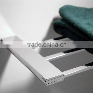 single bath towel brass rack