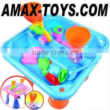sum-0048805A Children learning table sandy beach toys sandy beach table