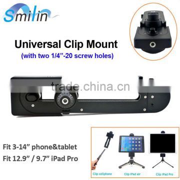 Amazon&Ebay beautiful newest Universal Clip Mount Tablet PC Cradle Mobile Phone Tripod Stand Holder for iPhone SE and iPad Pro                        
                                                Quality Choice