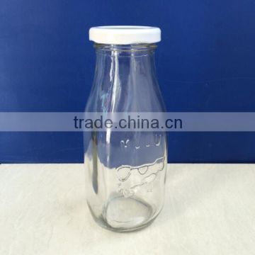 300ml 10oz coffee milk glass bottle with cap