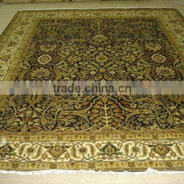 9123 Black/Camel Haji Jalili carpets made with Handspun wool