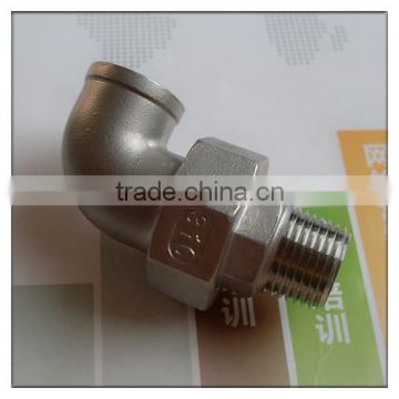 1/2" stainless steel BSP fittings union elbow