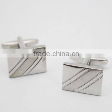 Cuff Button Brass Cufflinks Rectangle Brass Men Shirt Cuff Button photo-5