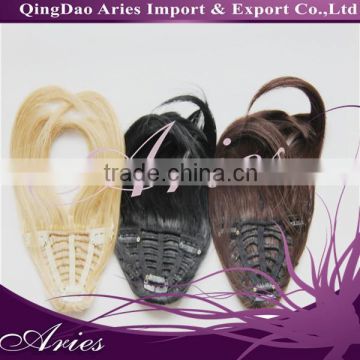 wholesale cheap hair bangs,Human Remy Hair Fringe,hair extension bangs,Human hair Pony