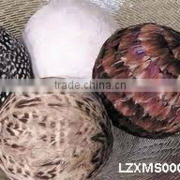 Christmas pheasant feather balls LZXMS00004