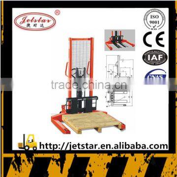 China Jetstar adjustable Wide leg mini Hand Hydraulic forklift