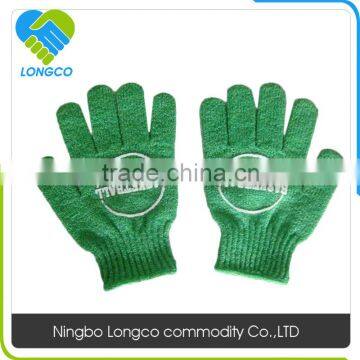 Factrory price printed LOGO bath glove