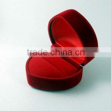 fancy red love shaped ring box velvet, cardboard ring boxes wholesale