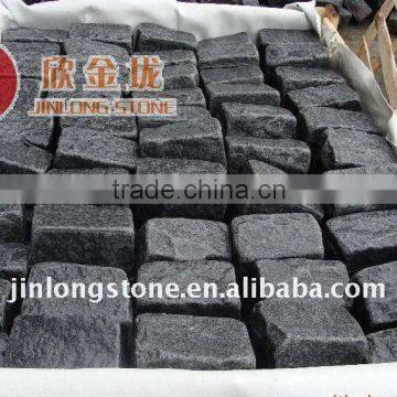 black granite paving stone