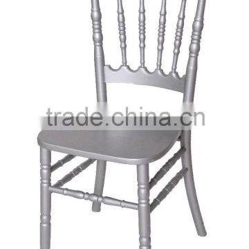 silver party hotel wedding banquet rental wood napoleon chair