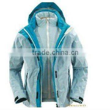 Fashionable men's blue breathable ski suit