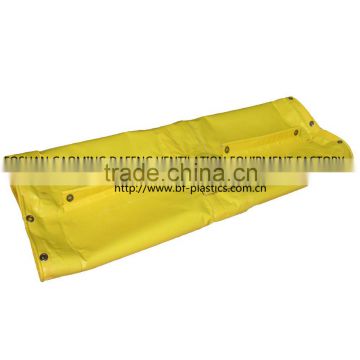 PVC Coated Fire Retardant Lay-flat Mining Duct with snap hooks