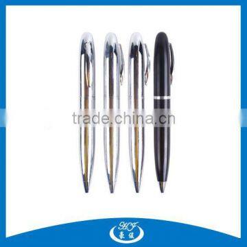 Glossy Siver Promotional Short Small Metal Pen