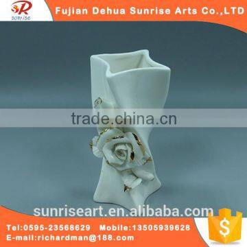 Chinese ceramic artificial flower vase