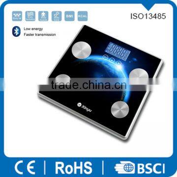 bluetooth scale BMI bone muscle water fat calorie