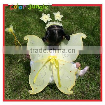 kids costume butterfly Wings Wand Set for Girls Birthday Gifts And kids party dress