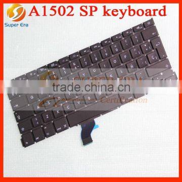 NEW original a1502 spanish keyboard for macbook retina 13.3" layout replacement wholesale