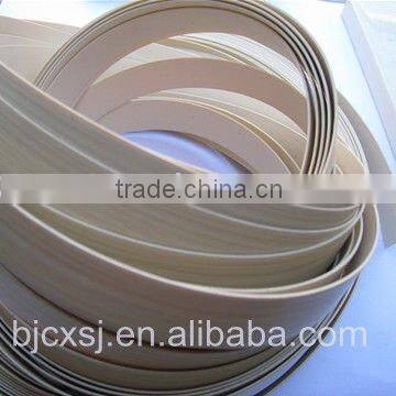 pvc wood grain edge banding tap/ furniture edge band/ plastic products/ furniture fittings