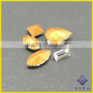YiWu China Wholesale Fashion 2*5mm Rectangle Shape Fancy Cut Glass Stone for Dress