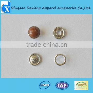 4 parts metal ring snap buttons with 5 prongs