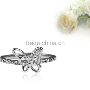 2016 Women's Fashion Brass Ring With Shiny CZ Jewelry photo-2