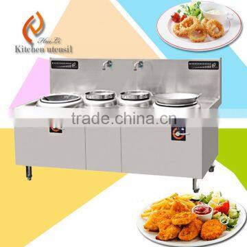 20KW multiply two double wok commercial electric induction cooker cooktop with stainless steel LCD display power DD24