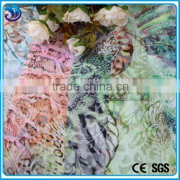 make to order fashion cvc fabric custom fabric printing burnout fabric