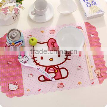 Wholesales fashion customzied pp plastic transparent dish mat