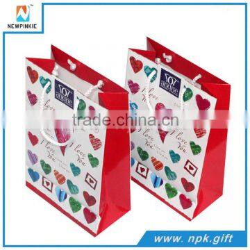 2016 new design paper bags made in China OEM low cost paper bag