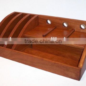 3 Slot Charging Station/Docking Station bamboo/wood phone holder desk organiser