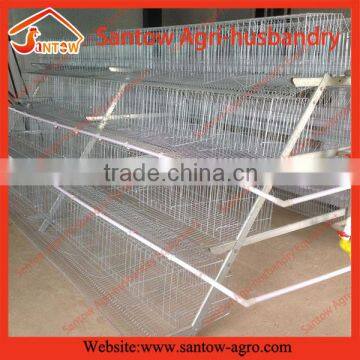 3 Tiers 120 Chicken Hot Galvanized Layer Poultry Battery Cages photo-3
