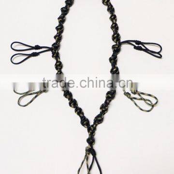 paracord spiral black and camo duck/goose hunting call lanyard