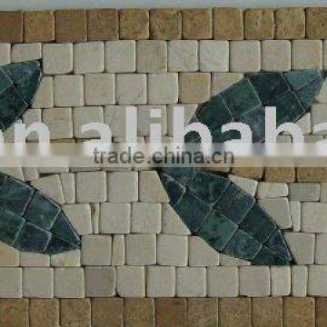 YFL107AC Lava Mosaic Border Line Art Marble Mosaic