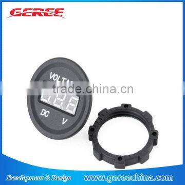 DC 12V Red LED Digital Voltmeter Waterproof for Boat Marine Vehicle Motorcycle Truck ATV UTV Car Camper Caravan photo-2