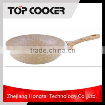 New Design aluminum marble coated Wok