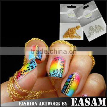 Hot selling 1m per bag nail chains for nail decoration