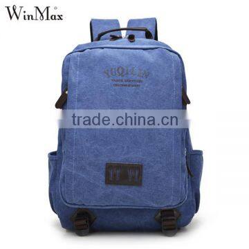 China wholesale vintage canvas backpack school bags for teenagers boys                        
                                                                                Supplier's Choice