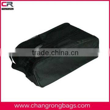 600D Fabric Shoe Bag with Netting,shoe pouch