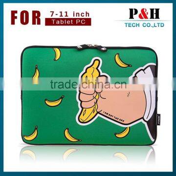 Heat sublimation printing neoprene laptop bag with custom printing