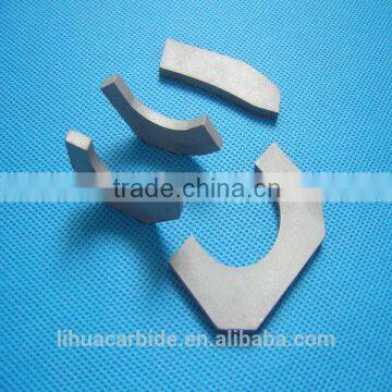 zhuzhou manufacture many different shapes of tungsten carbide brazed blades for woodworking cutting tools