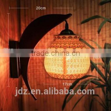 LED wooden wall mounted infrared ceramic wall lamp elegant