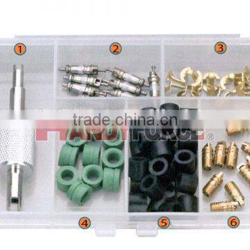 71PCS Valve Core Repair Kit, Air Condition Service Tools of Auto Repair Tools