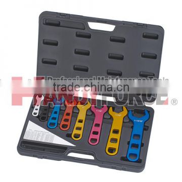 8 PCS Aluminum Fitting Wrench Set, Wrench and Spanner Tool of Auto Repair Tools